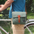 Tourbon Vintage Cavas En Cuir Étanche Vélo Sac À Bicyclette De Réparation Kits Sac Vélo Cadre Cadre